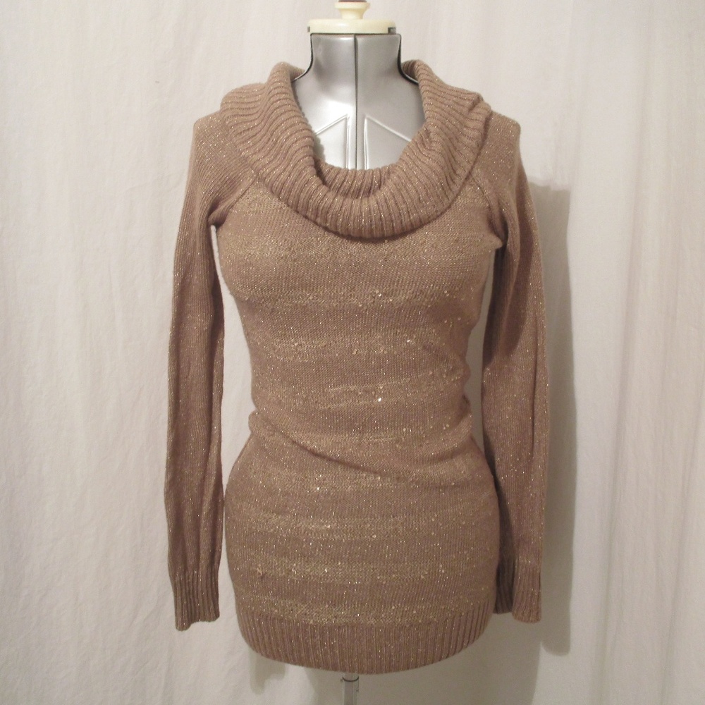 I.N. San Francisco Cowl Neck Bodycon Sweater M